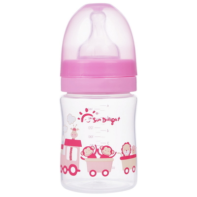 6oz botol puting bayi Polypropylene Aman Non-toksik Food Grade